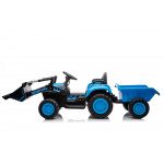 Elektrický traktor s lyžicou BW-X002A- modrý